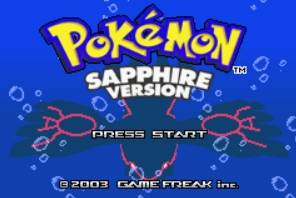 Pokemon Sapphire Title Screen